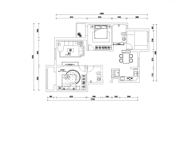 郡原望庄-120平-LOFT风格-平面布局图.jpg