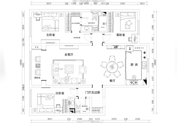 中航城两河流域-145㎡-美式风格-平面施工图纸.jpg