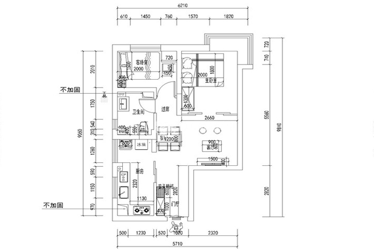 龙之梦66平 平面图-Model.jpg