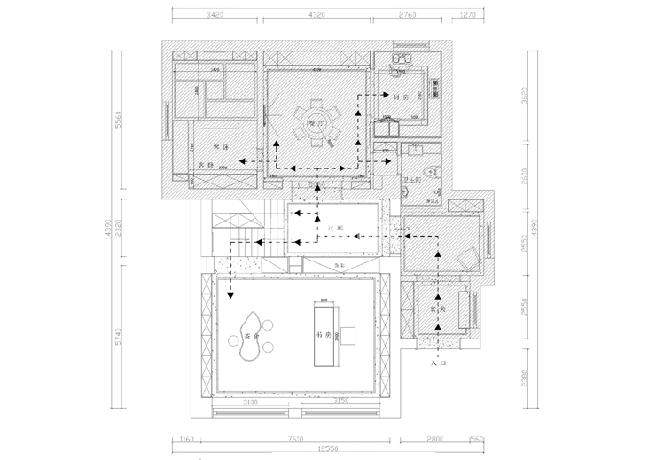 自建别墅-360平 港式风格-一层平面图.jpg