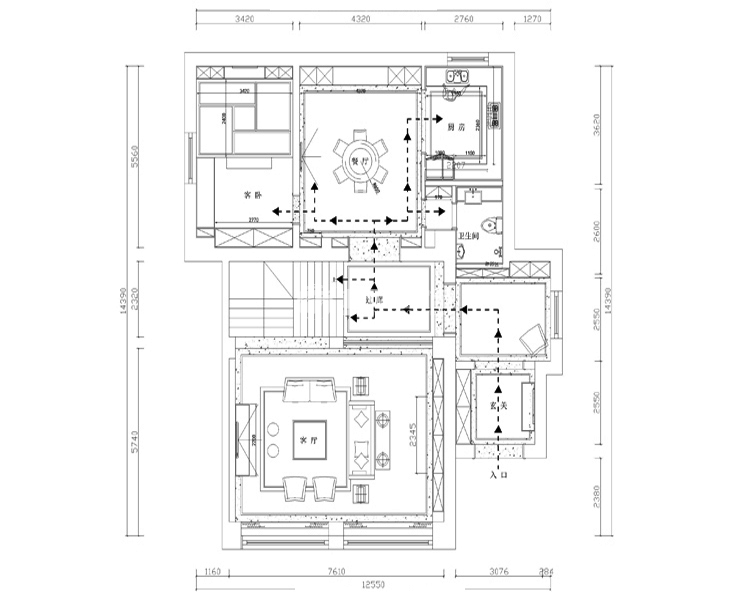 自建别墅-360平 港式风格-二层平面图.jpg