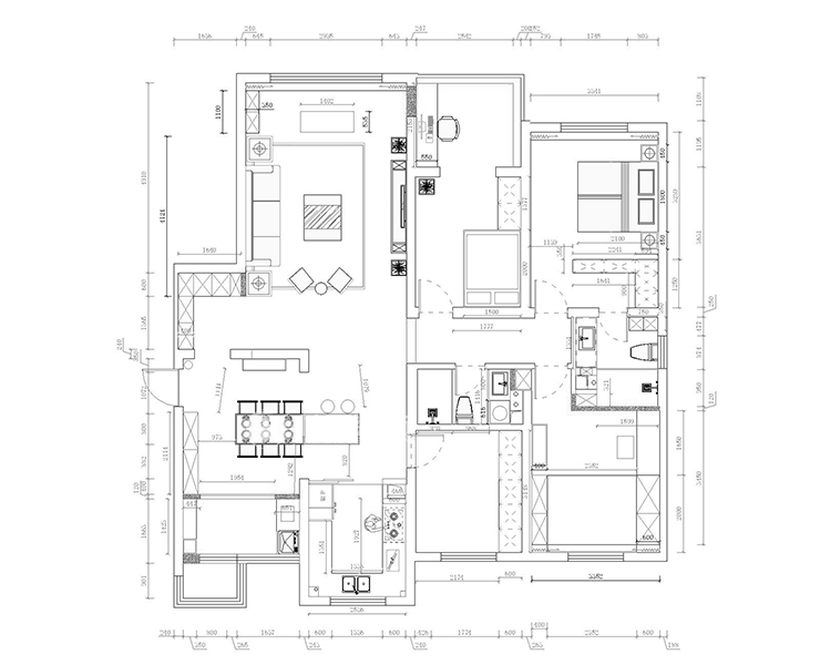 金水港湾-185m²-现代简约-平面布局.jpg