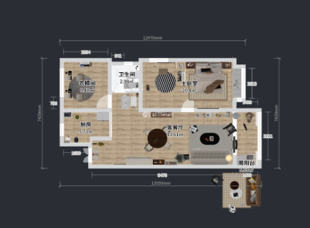 S4环球港湾110平-美式-户型图.png