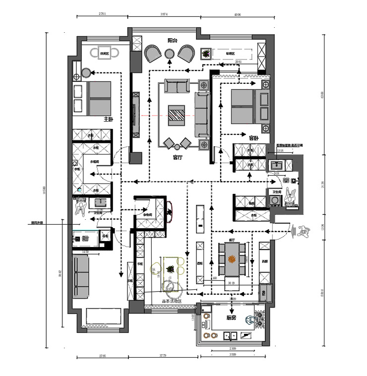 省政府-158㎡-现代风格-平面布局.jpg